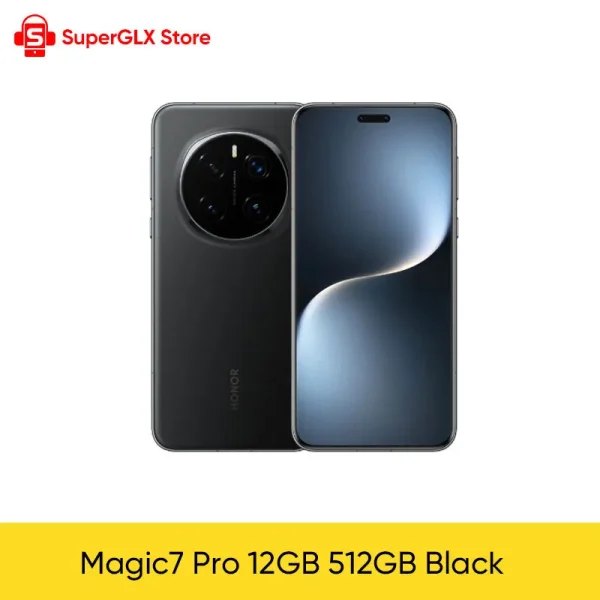 【World Premiere】Global Version HONOR Magic7 Pro 5G Smartphone Magic 7 Pro Snapdragon 8 Elite 120Hz OLED Screen 100W Fast Charge - AliExpress 509 - Color : 12GB 512GB Black - Ships From : Mexico - Bundle : Official Standard